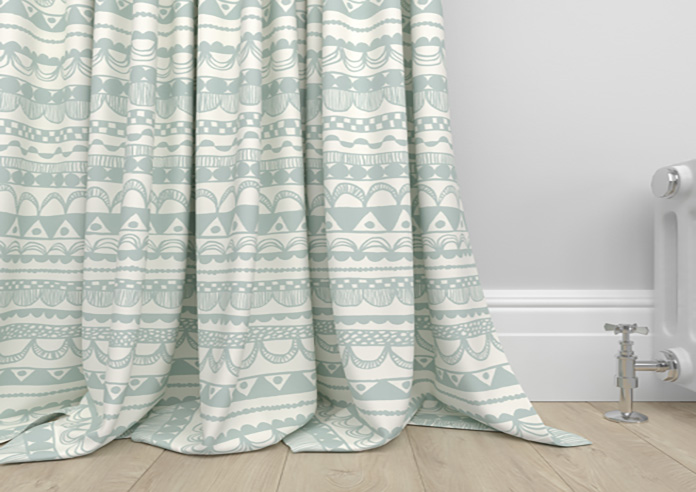 Bohemian, Crystal Blue - Made to Measure Curtains - Image 6